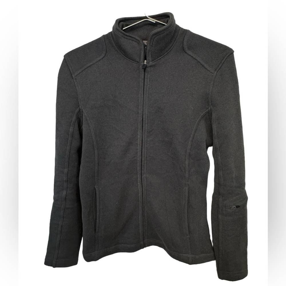 Beautiful High End Dark Charcoal Gray REI Women’s M Fleece Lined Sweatshirt